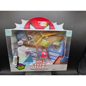 Marvel Tsum Tsum Spidey-Sense Tingling Playset Collectible Figures Box Set